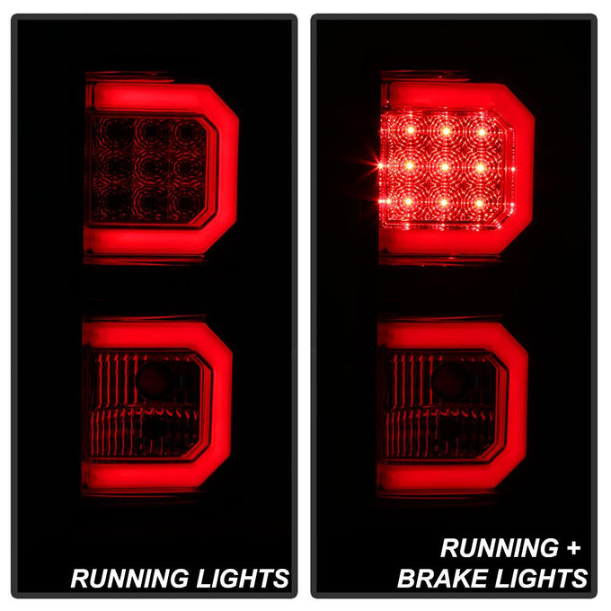 Version 2 Red Clear LED Tail Lights <br>07-13 Toyota Tundra