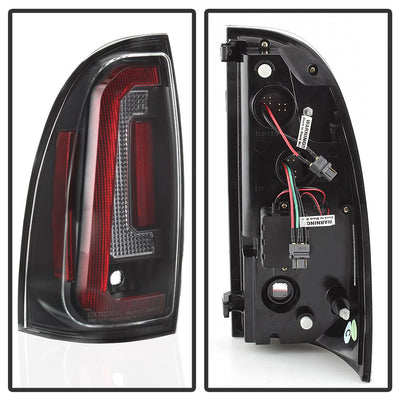 Black LED Tail Lights <br>05-15 Toyota Tacoma