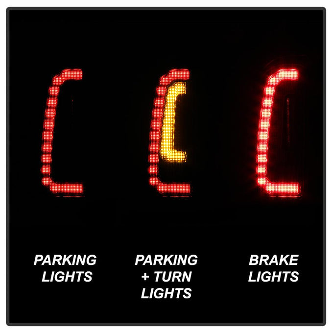 Black Smoke LED Tail Lights <br>05-15 Toyota Tacoma