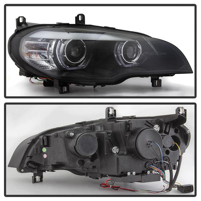 Black Projector Headlights <br>07-10 BMW X5