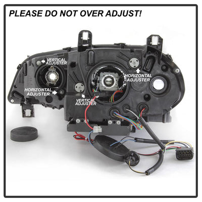 Black Projector Headlights <br>07-10 BMW X5