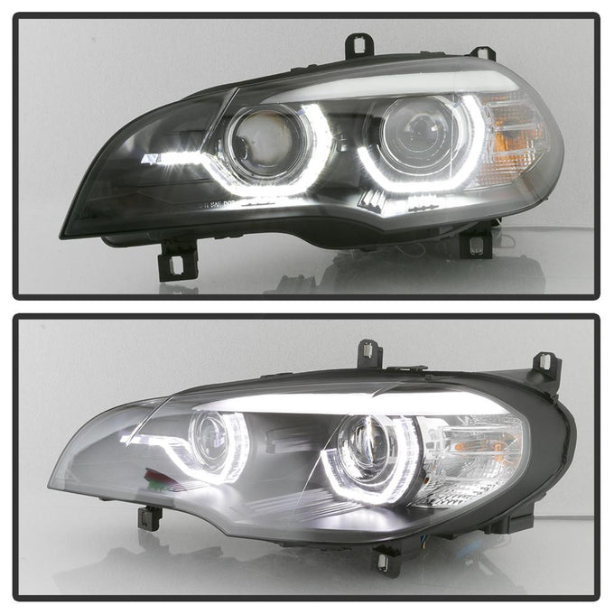 Black Projector Headlights <br>07-10 BMW X5