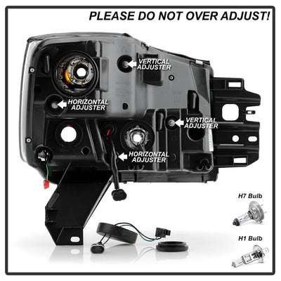 Version 2 Chrome Projector Headlights <br>05-07 Nissan Armada 04-15 TITAN 2004 Pathfinder Armada