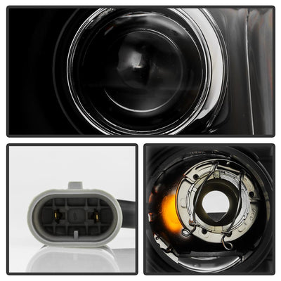 Version 2 Black Projector Headlights <br>05-07 Nissan Armada 04-15 TITAN 2004 Pathfinder Armada