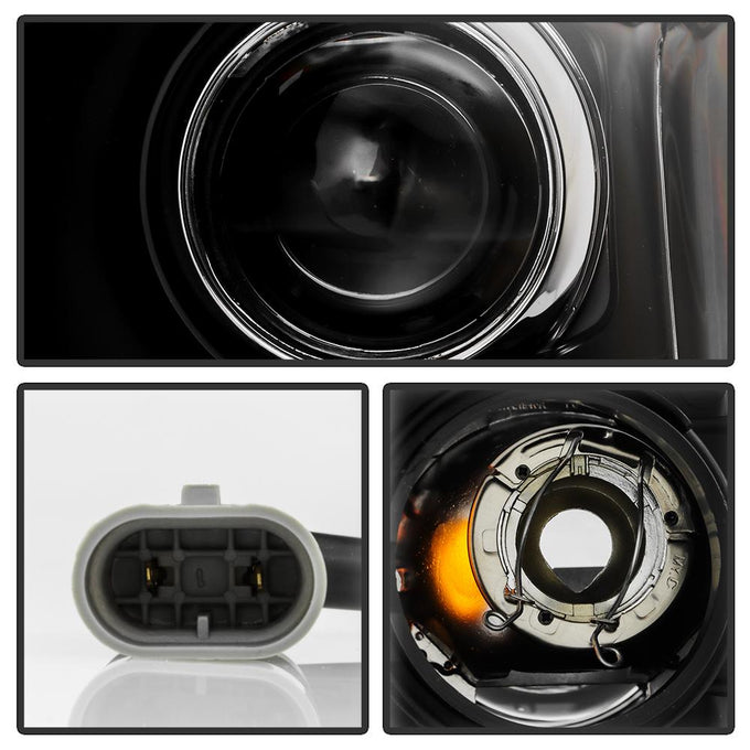 Version 2 Black Projector Headlights <br>05-07 Nissan Armada 04-15 TITAN 2004 Pathfinder Armada