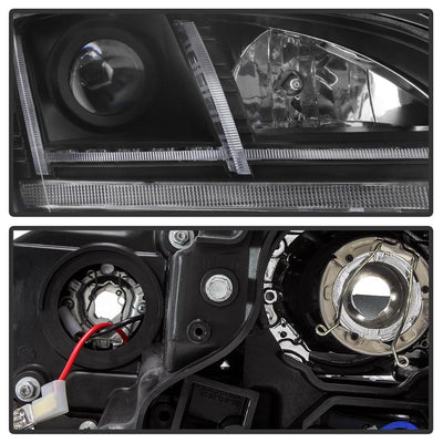 Sequential Turn Signal Black Projector Headlights <br>08-14 Audi TT 08-15 TT Quattro 11-14 TT RS Quattro