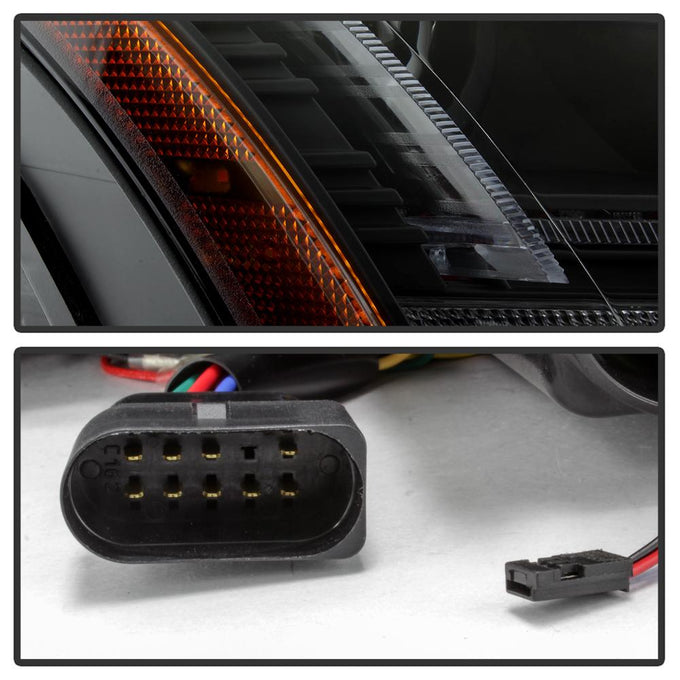 Sequential Turn Signal Black Projector Headlights <br>08-14 Audi TT 08-15 TT Quattro 11-14 TT RS Quattro