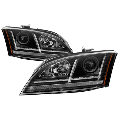 Sequential Turn Signal Black Projector Headlights <br>08-11 Audi TT TT Quattro 11 Audi TT RS Quattro