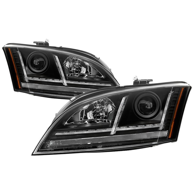Sequential Turn Signal Black Projector Headlights <br>08-11 Audi TT TT Quattro 11 Audi TT RS Quattro