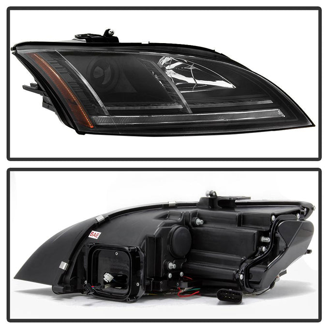 Sequential Turn Signal Black Projector Headlights <br>08-11 Audi TT TT Quattro 11 Audi TT RS Quattro