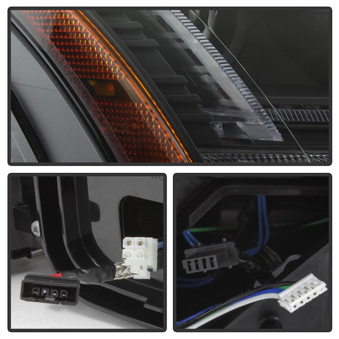 Sequential Turn Signal Black Projector Headlights <br>08-11 Audi TT TT Quattro 11 Audi TT RS Quattro