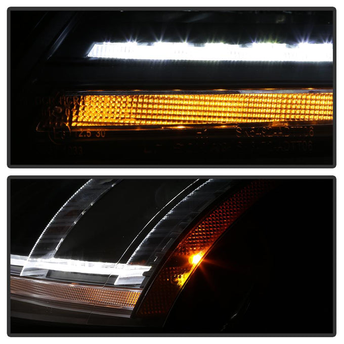 Sequential Turn Signal Black Projector Headlights <br>08-11 Audi TT TT Quattro 11 Audi TT RS Quattro