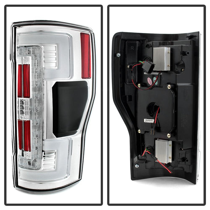 Chrome LED Tail Lights <br>17-18 Ford F-250 Super Duty