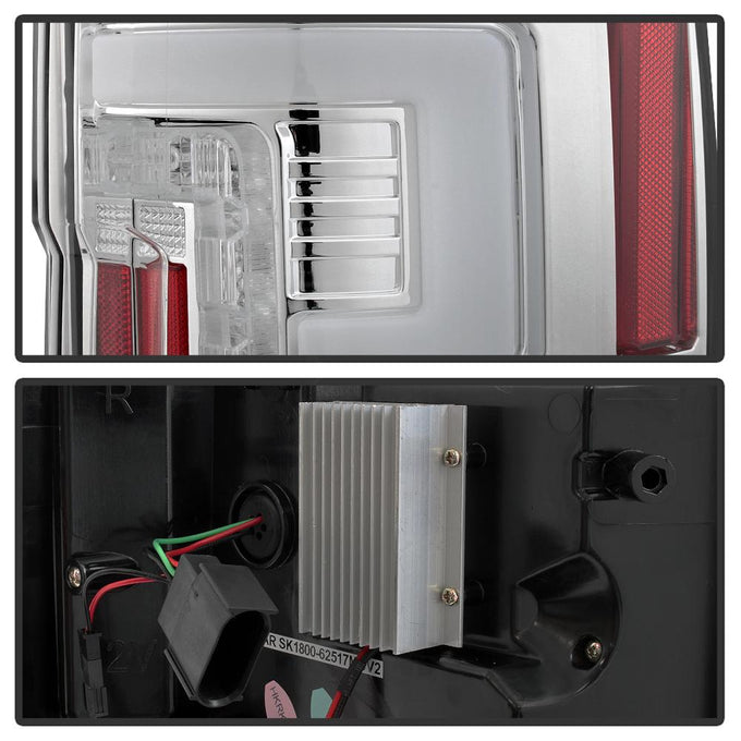 Chrome LED Tail Lights <br>17-18 Ford F-250 Super Duty
