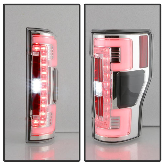 Chrome LED Tail Lights <br>17-18 Ford F-250 Super Duty