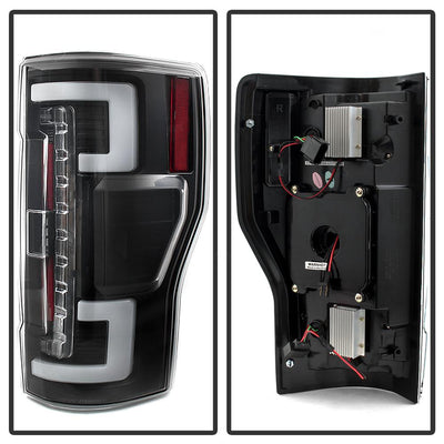 Black LED Tail Lights <br>17-18 Ford F-250 Super Duty