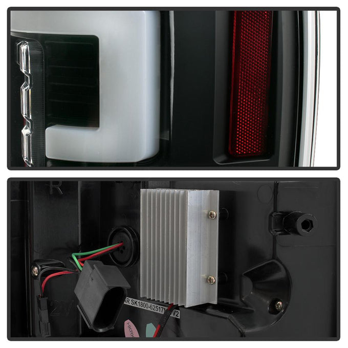 Black LED Tail Lights <br>17-18 Ford F-250 Super Duty