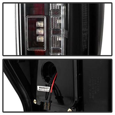 Black LED Tail Lights <br>17-18 Ford F-250 Super Duty