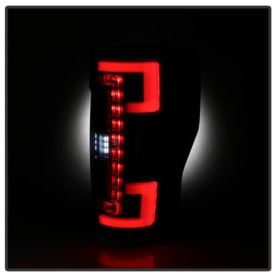 Black LED Tail Lights <br>17-18 Ford F-250 Super Duty