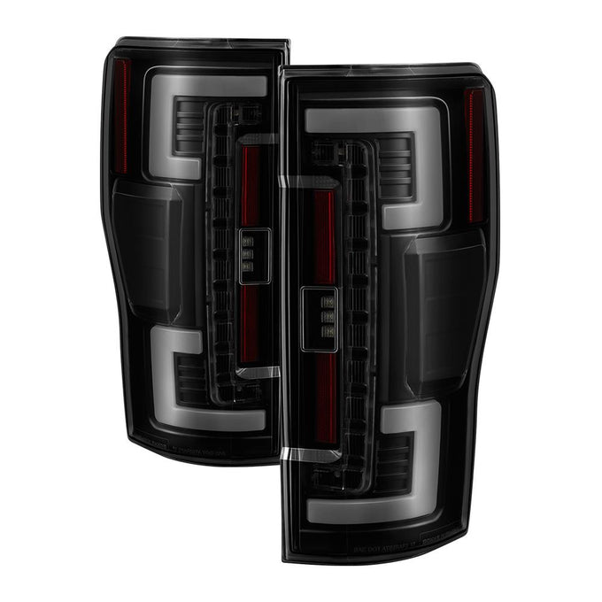 Black Smoke LED Tail Lights <br>17-18 Ford F-250 Super Duty