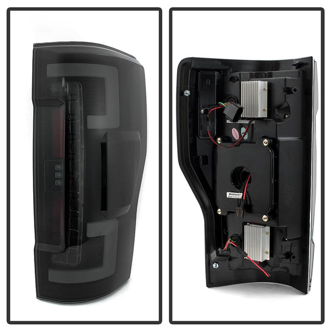 Black Smoke LED Tail Lights <br>17-18 Ford F-250 Super Duty