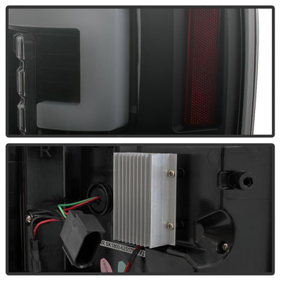 Black Smoke LED Tail Lights <br>17-18 Ford F-250 Super Duty