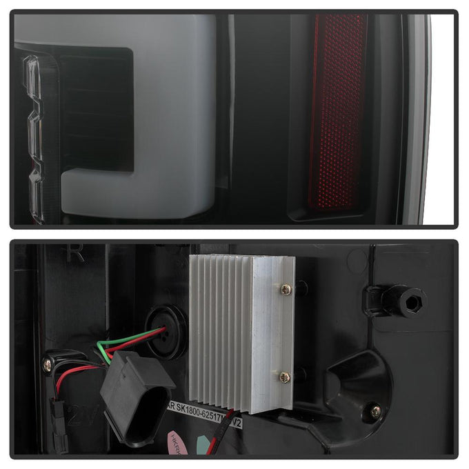 Black Smoke LED Tail Lights <br>17-18 Ford F-250 Super Duty