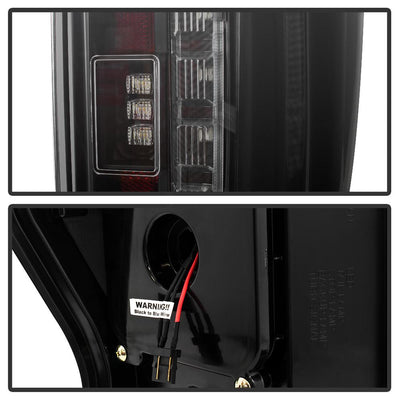 Black Smoke LED Tail Lights <br>17-18 Ford F-250 Super Duty