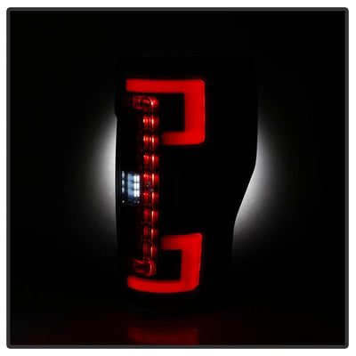 Black Smoke LED Tail Lights <br>17-18 Ford F-250 Super Duty