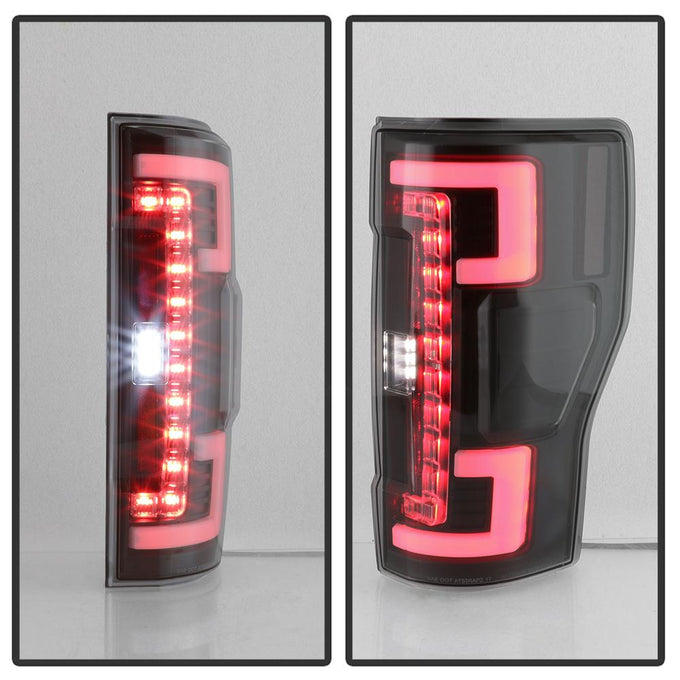 Black Smoke LED Tail Lights <br>17-18 Ford F-250 Super Duty