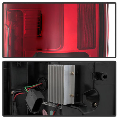 Red Clear LED Tail Lights <br>17-18 Ford F-250 Super Duty