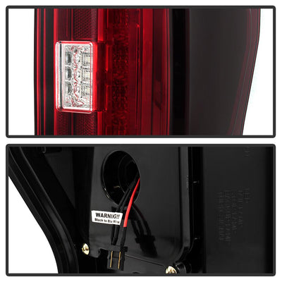 Red Clear LED Tail Lights <br>17-18 Ford F-250 Super Duty