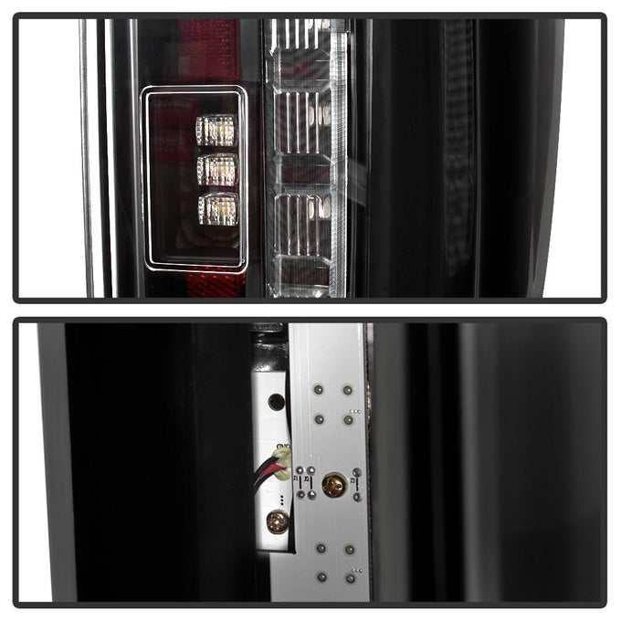 Black LED Tail Lights <br>17-18 Ford F-250 Super Duty