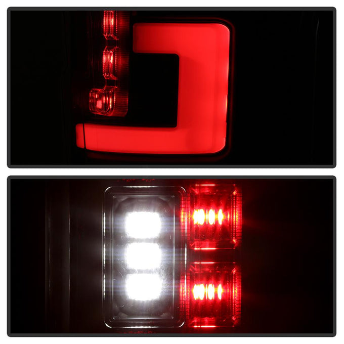Black LED Tail Lights <br>17-18 Ford F-250 Super Duty