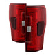 Red Clear LED Tail Lights <br>17-18 Ford F-250 Super Duty
