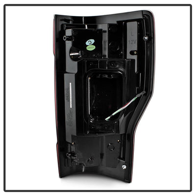 Red Clear LED Tail Lights <br>17-18 Ford F-250 Super Duty