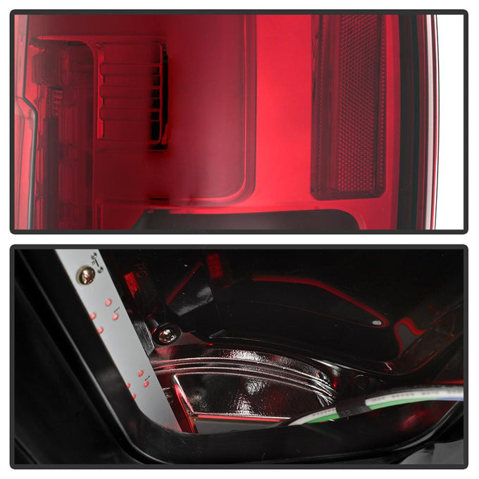 Red Clear LED Tail Lights <br>17-18 Ford F-250 Super Duty