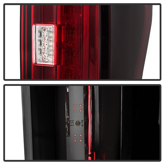 Red Clear LED Tail Lights <br>17-18 Ford F-250 Super Duty
