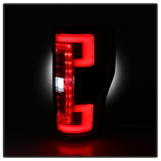 Red Clear LED Tail Lights <br>17-18 Ford F-250 Super Duty