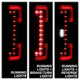 Red Clear LED Tail Lights <br>17-18 Ford F-250 Super Duty