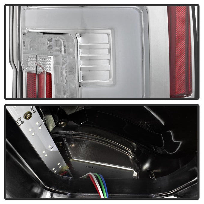 Chrome LED Tail Lights <br>17-18 Ford F-250 Super Duty