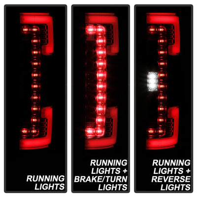 Chrome LED Tail Lights <br>17-18 Ford F-250 Super Duty