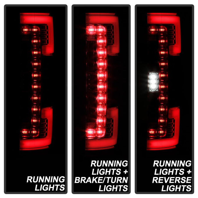 Chrome LED Tail Lights <br>17-18 Ford F-250 Super Duty