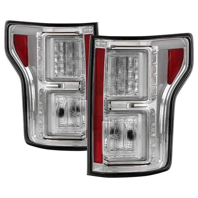Chrome LED Tail Lights <br>18-20 Ford F-150