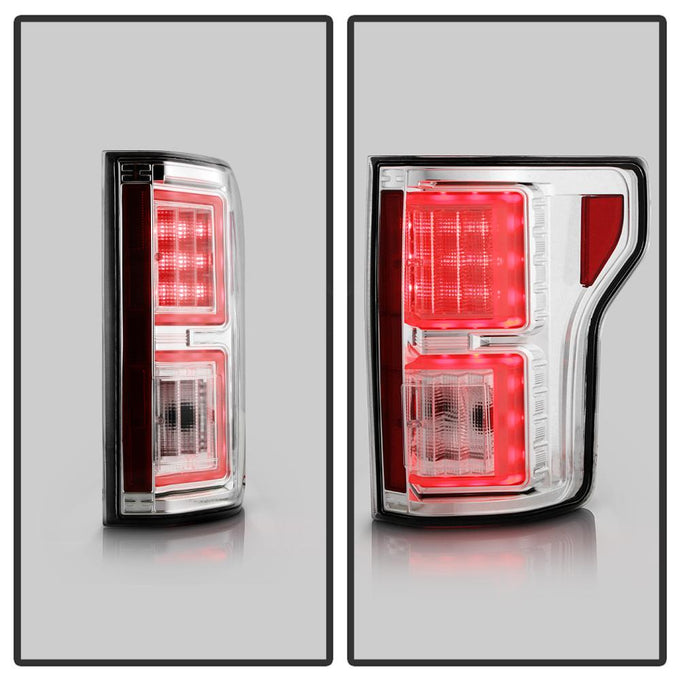 Chrome LED Tail Lights <br>18-20 Ford F-150
