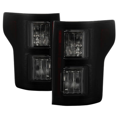 Black Smoke LED Tail Lights <br>18-20 Ford F-150