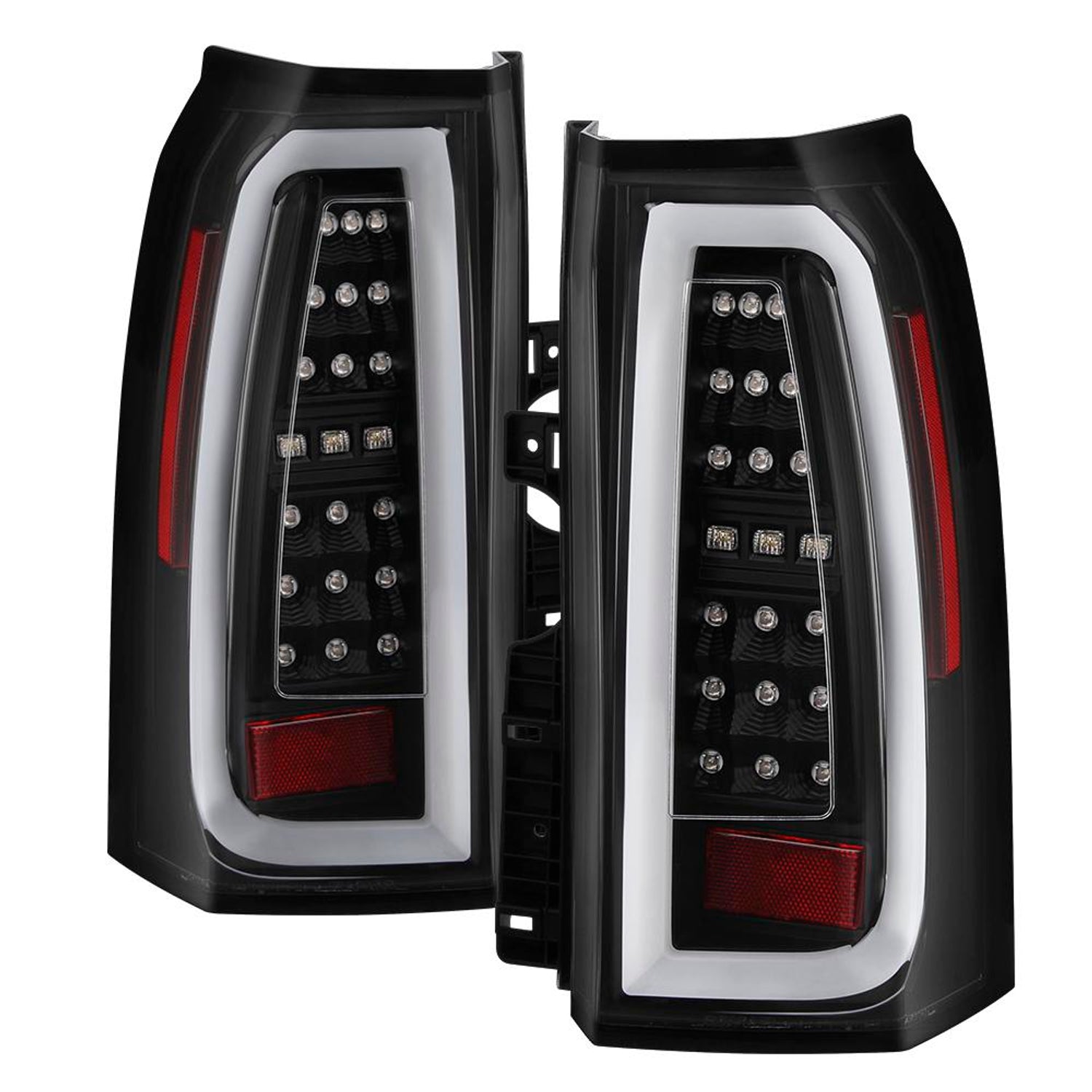 Black LED Tail Lights <br>15-19 GMC Yukon Yukon XL