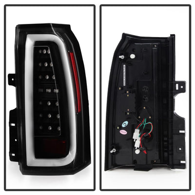 Black LED Tail Lights <br>15-19 GMC Yukon Yukon XL