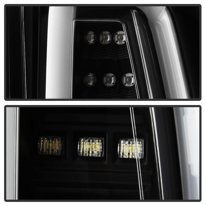 Black LED Tail Lights <br>15-19 GMC Yukon Yukon XL