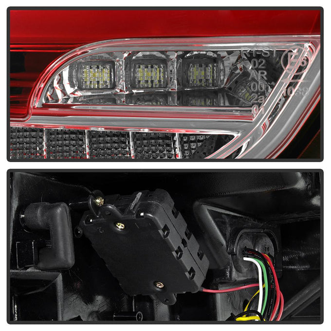 Red Clear LED Tail Lights <br>15-17 Ford Focus